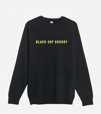 Black Cat Energy Unisex Crewneck