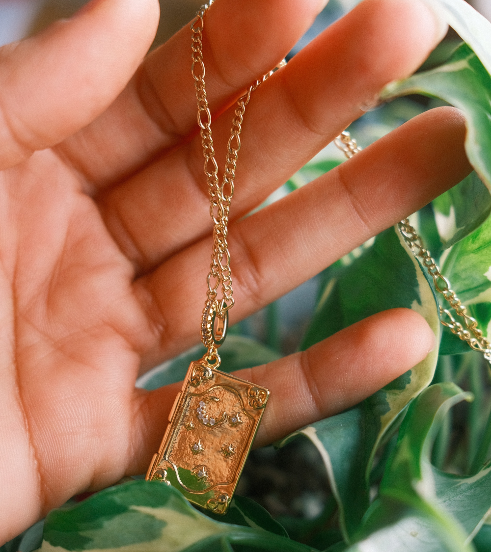 Bookish Locket Necklace