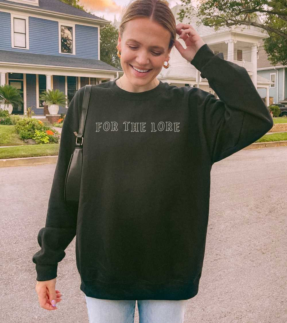 *Preorder* For the Lore Embroider Crewneck