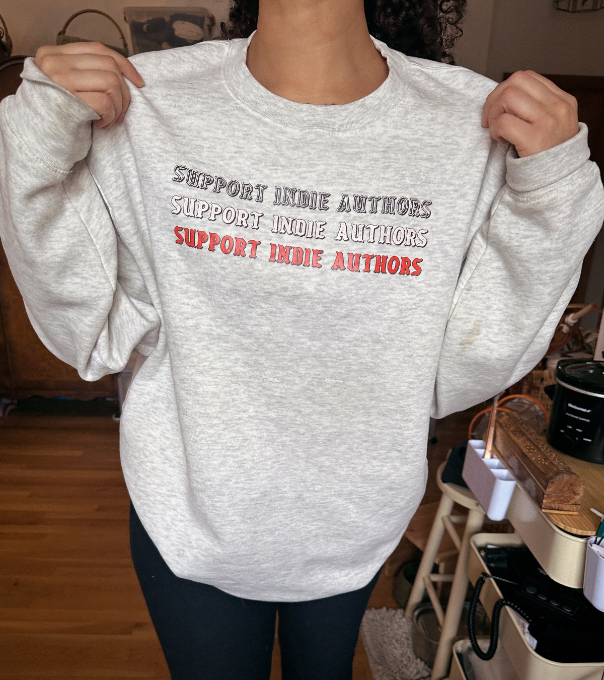 SUPPORT INDIE AUTHORS UNISEX Crewneck