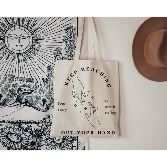 Keep Reaching Tote Bag